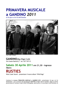 PRIMAVERA MUSICALE a GANDINO 2011 RUSTIES