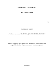 disegno di legge - affari italiani