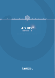 Ad HOC Infinity - Tesi Informatica