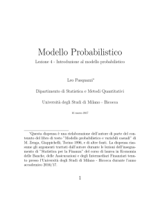 Modello Probabilistico - e-Learning