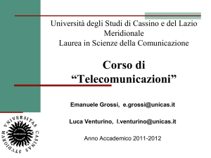 Diapositiva 1 - Università degli studi di Cassino e del Lazio