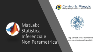 MatLab: Statistica Inferenziale Non Parametrica