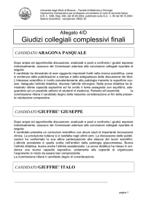 Giudizi Collegiali Finali