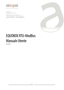 EQUOBOX RTU Manuale Utente RTU-ModBus