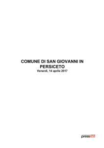 COMUNE DI SAN GIOVANNI IN PERSICETO