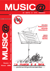 MUSIC@ n.0 - Rivista completa - Conservatorio Alfredo Casella