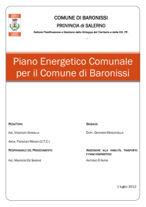 Piano Energetico Comunale per il Comune di Baronissi