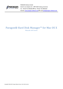Paragon® Hard Disk Manager™ for Mac OS X
