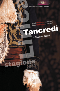 Programma di sala - Teatro Ponchielli