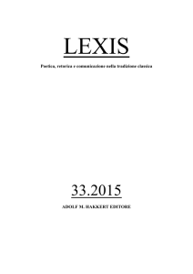 C. Lucci - LEXIS. Poetica, retorica e comunicazione nella tradizione