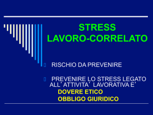 STRESS LAVORO-CORRELATO
