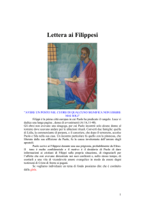 Lettera ai Filippesi - Parrocchia S.Clemente
