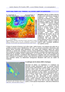 Analisi climatica 20-24 ottobre 2008