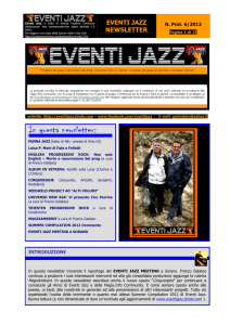 eventi jazz newsletter - fazcher.com home page