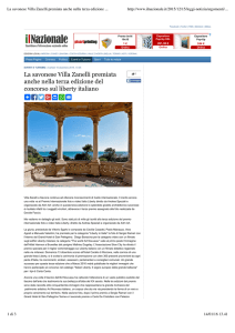 La savonese Villa Zanelli premiata anche nella