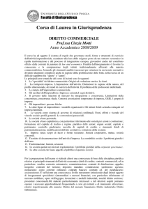 Diritto commerciale - Università degli Studi di Foggia