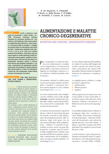 Alimentazione e Malattie Croniche