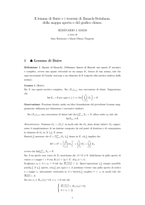 Il lemma di Baire ei teoremi di Banach-Steinhaus