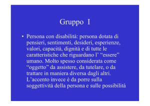 Pedagogia Speciale Lavori di gruppo [modalità compatibilità]