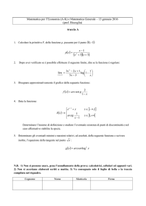 Matematica per l`Economia (A-K) e Matematica Generale – 13