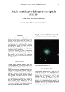 Studio morfologico della galassia a spirale NGC234