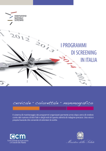 i programmi di screening in italia