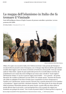 La mappa dell`islamismo in Italia che fa tremare il Viminale
