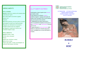 Brochure Mamma-bebè