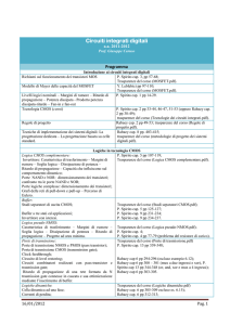 Programma a.a. 2011/2012