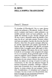 IL MITO DELLA DOPPIA TRASDUZIONE* Daniel C. Dennett