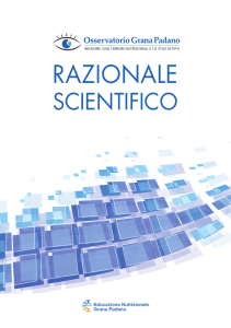 razionale scientifico.indd - Educazione Nutrizionale Grana Padano