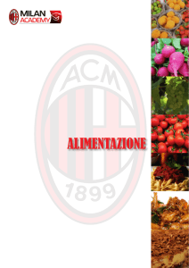 alimentazione - Scuole Calcio