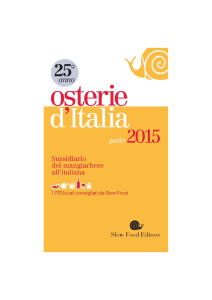 Osterie d`Italia 2015