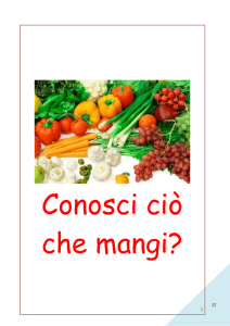 L`organismo ed il suo metabolismo - Istituto Nazionale per la Dieta