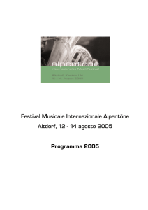 Alpentöne 2005 – programma