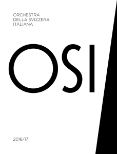 ORCHESTRA DELLA SVIZZERA ITALIANA 2016/17