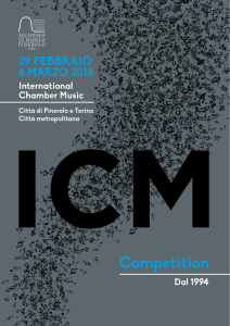 Competition - Concorso Internazionale di musica “Città di Pinerolo”