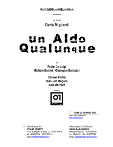 Un Aldo qualunque - pressbook