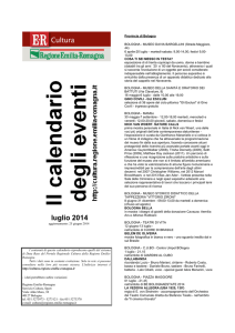 luglio 2014 - Regione Emilia Romagna