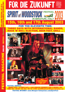 Spirit of Woodstock Festival Magazine 2003