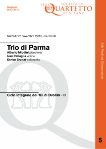 Trio di Parma - Società del Quartetto di Milano