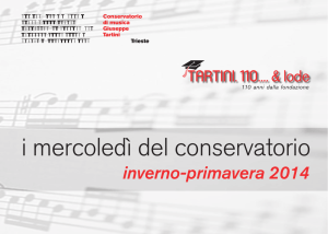 Libretto - Conservatorio Tartini