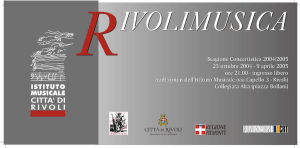 Stagione 2004/2005 - Istituto Musicale Rivoli