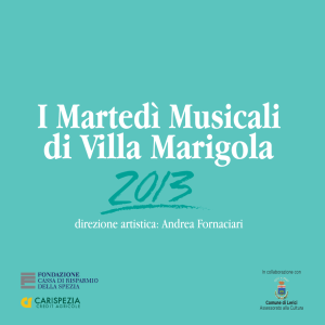 I Martedì Musicali di Villa Marigola