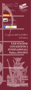 Programma di sala XXII Stagione 2014-2015
