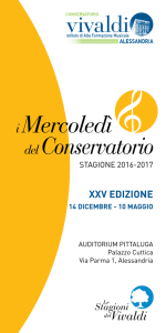 XXV EDIZIONE - Conservatorio Vivaldi