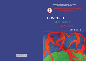 CONCERTI SEMINARI MASTER - Conservatorio di Musica