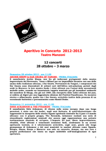 Aperitivo in Concerto 2012-2013