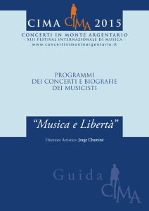 Programma 2015 - Concerti in Monte Argentario