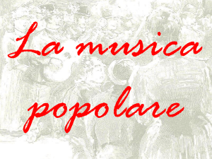 La musica popolare - IC 16 Valpantena